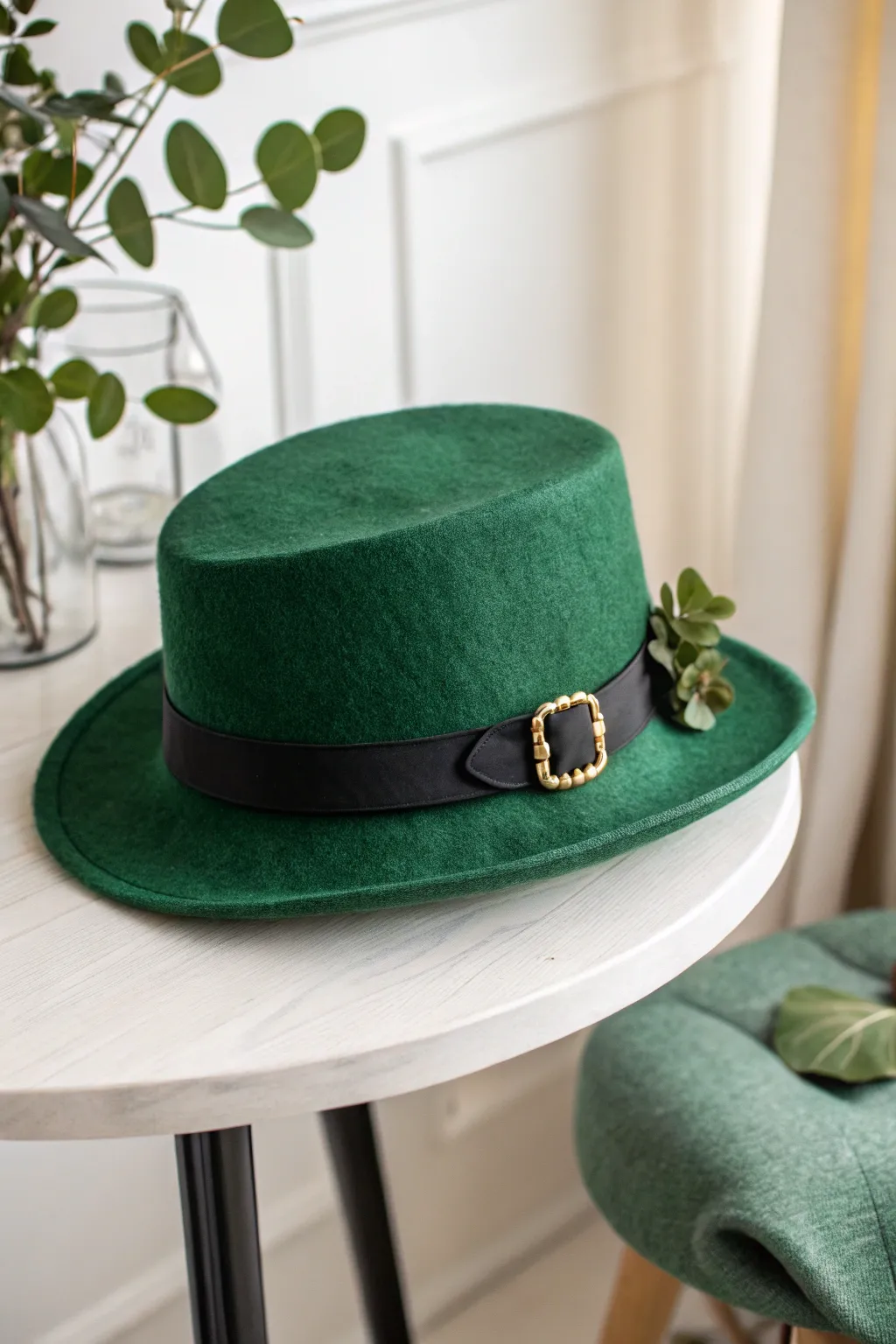Embrace March magic with this charming leprechaun hat centerpiece, where Scandinavian simplicity meets boho charm.