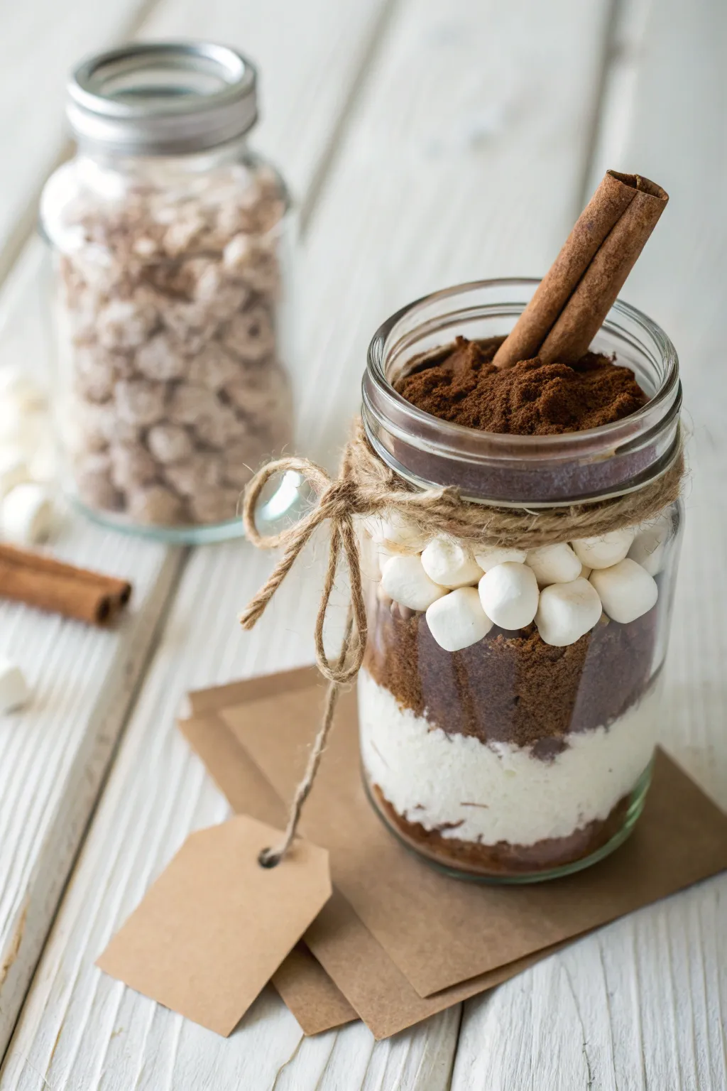 Warm their hearts with a touch of homemade bliss. Hot Cocoa Heaven in a jar!