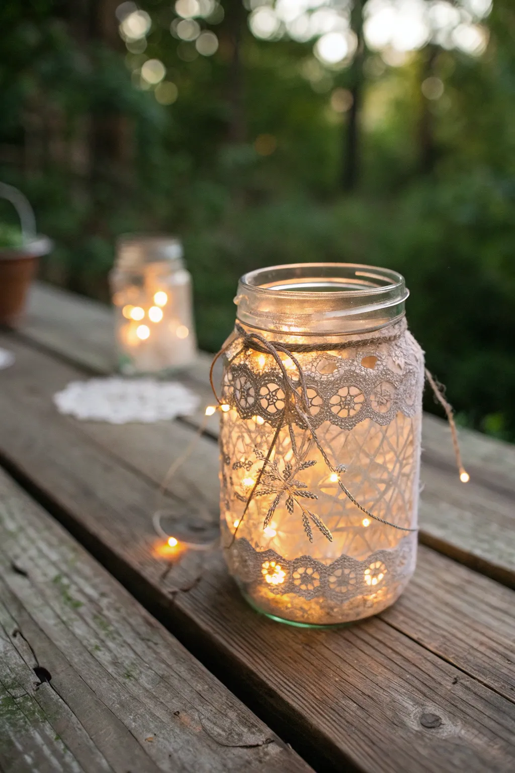 Illuminate your evening with enchanting DIY mason jar lanterns.