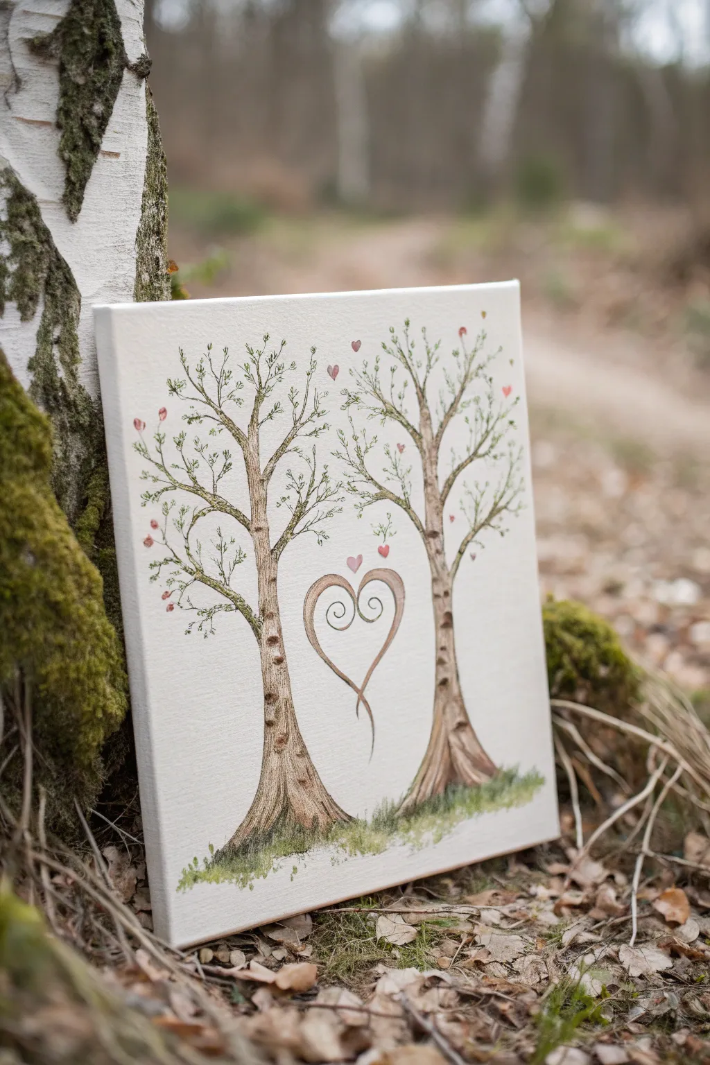 Nature's Embrace: A Heartfelt Connection in the Woods
