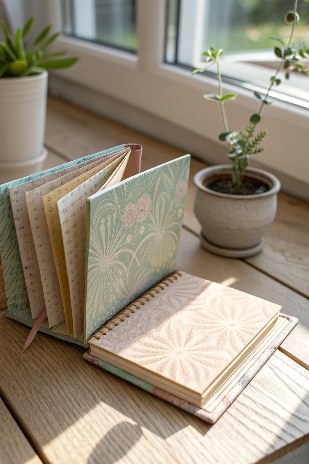 Unfold your creativity with an elegant accordion notebook, where minimalist design meets bohemian charm.