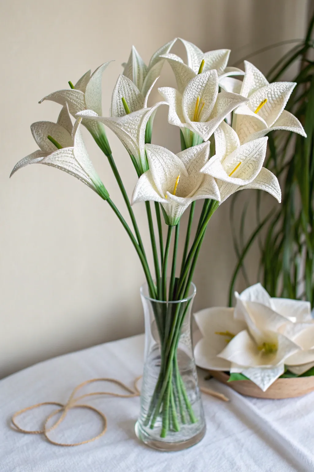 Celebrate creativity and simplicity with a timeless paper lily bouquet, perfect for Mother's Day.