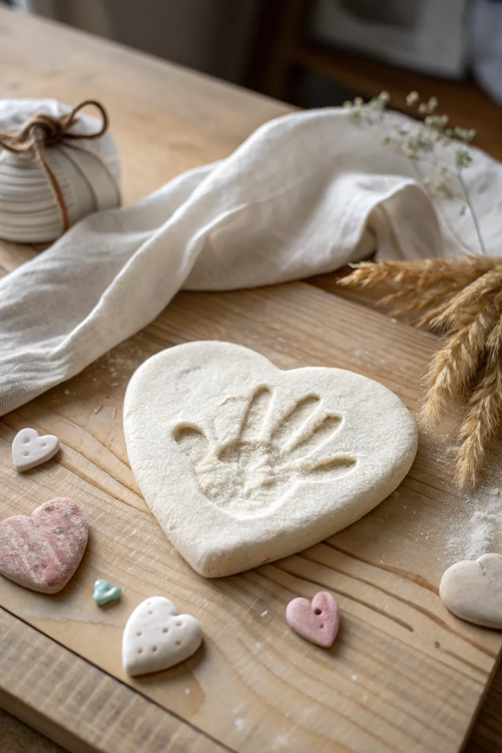 Cherish the little moments with handcrafted salt dough keepsakes. Perfect for Mother's Day memories.
