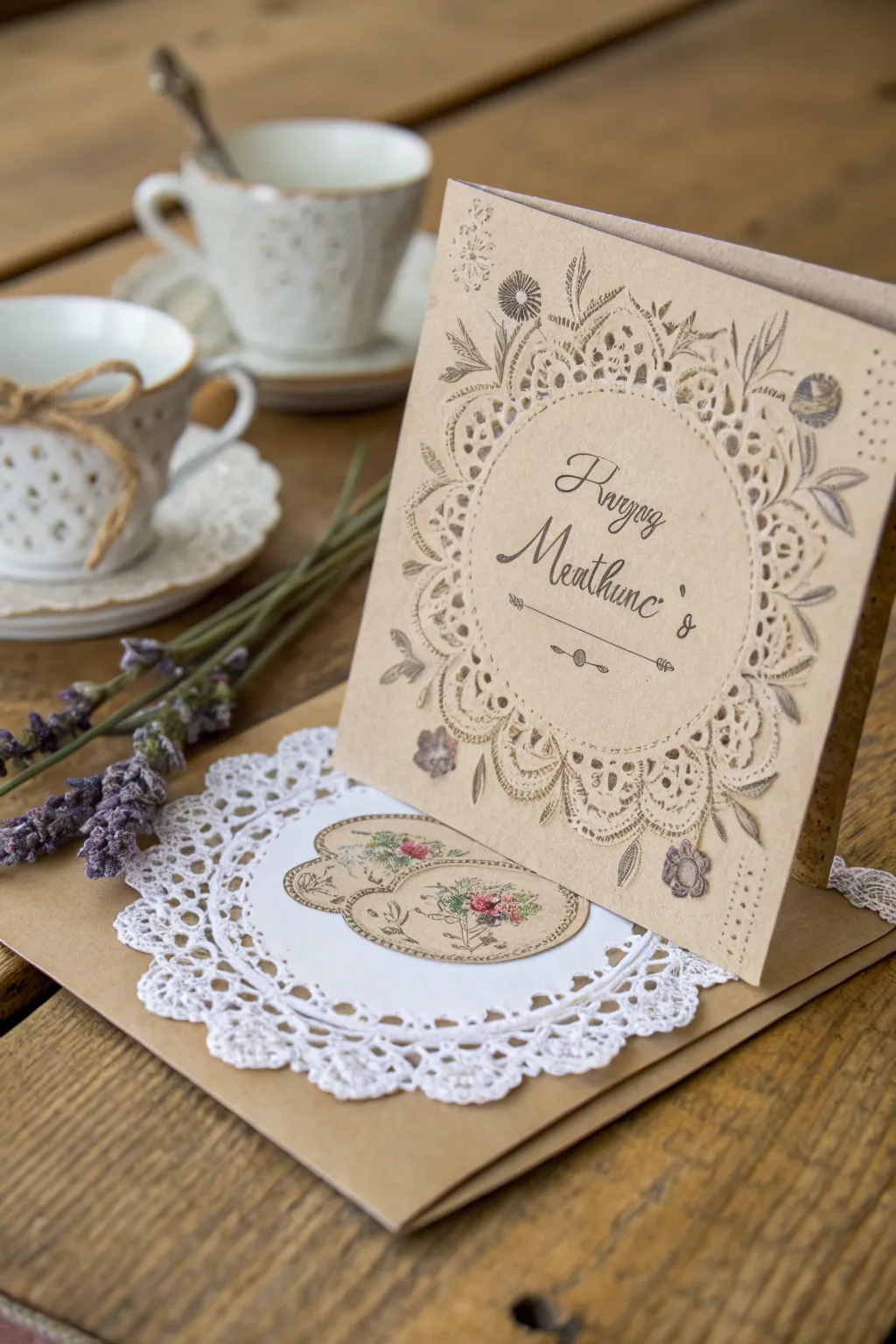 Invite elegance to your Mother's Day with vintage tea party charm.