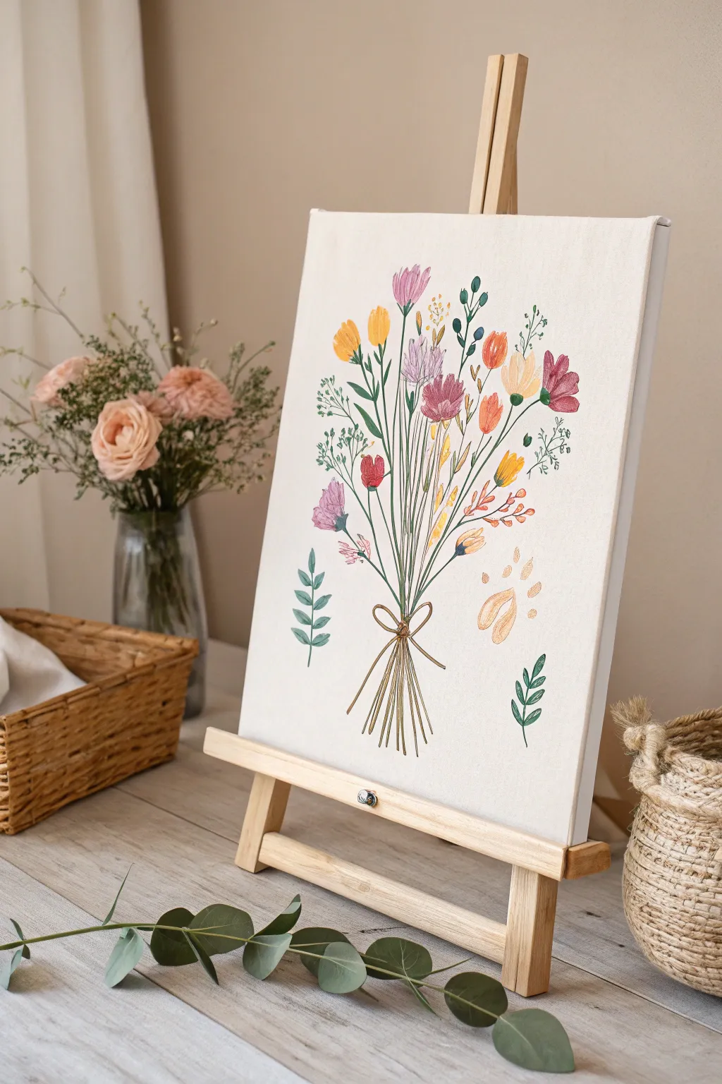 Crafted with Love: Transform handprints into a beautiful bouquet, perfect for Mother's Day!