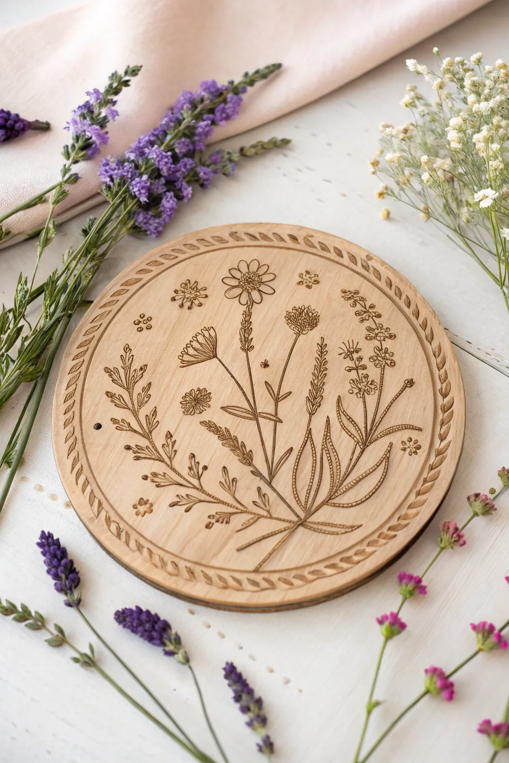 Celebrate Mother's Day with a beautifully handcrafted floral plaque that captures the essence of nature and love.