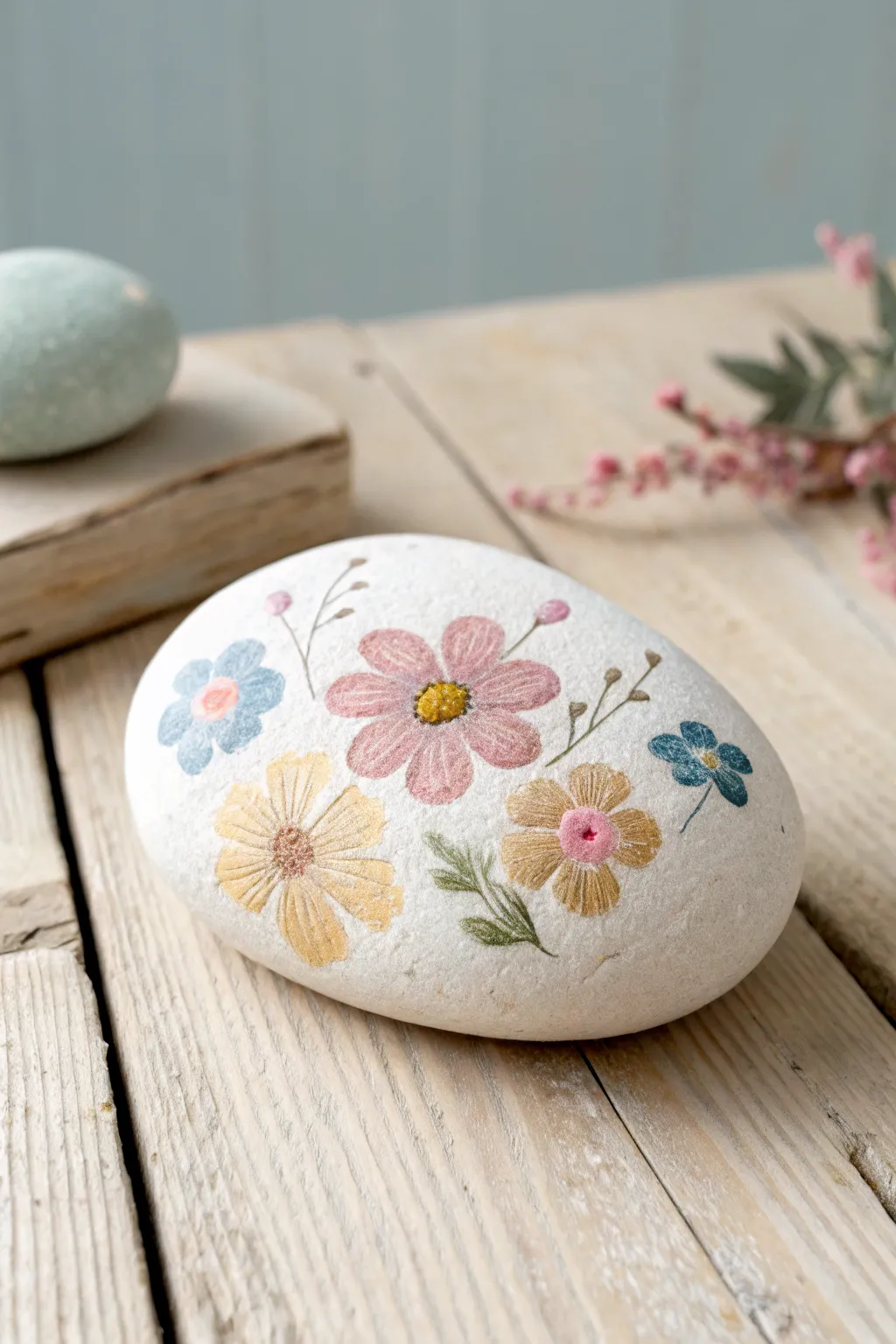 Capture the beauty of little fingerprints with these charming rock paintings—perfect for a heartfelt Mother's Day gift!