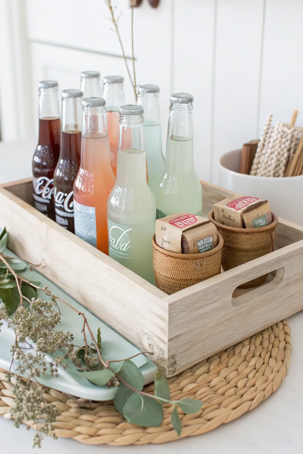 Elevate your movie night with a chic DIY Beverage Station that's as beautiful as it is delicious!