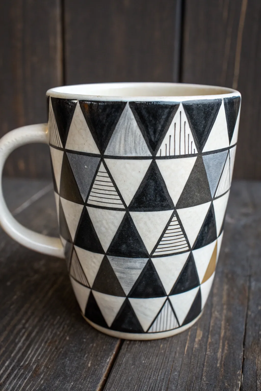 Elevate your coffee break with a touch of geometric craftsmanship.