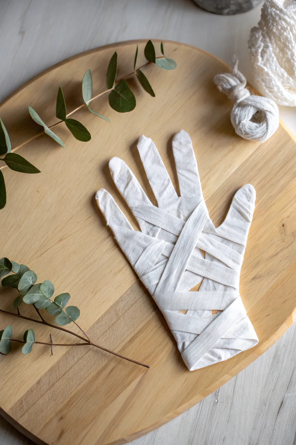 Capture precious moments with this charming handprint mummy craft—perfect for adding a touch of minimalist beauty to your keepsakes.