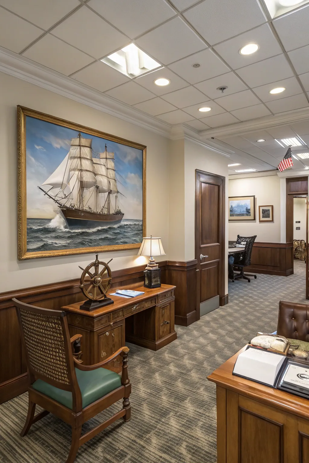 Timeless sailing ships bring a nostalgic charm to any room.