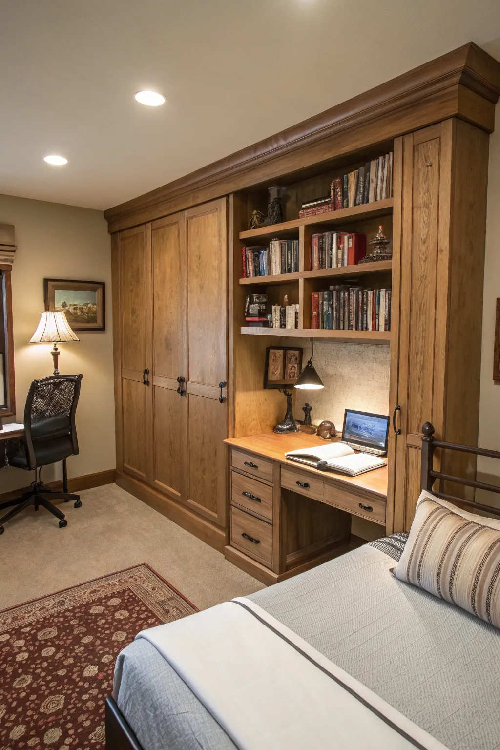 Murphy beds provide hidden solutions to maximize space.