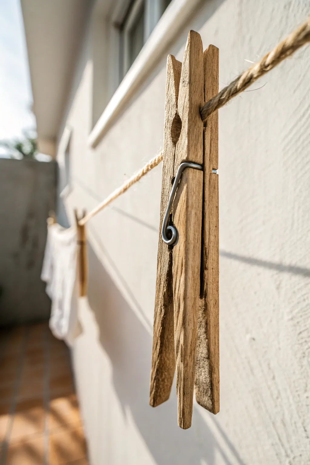 Elevate your space with the rustic charm of handcrafted clothespins. Perfect for adding a touch of elegance to any wall.