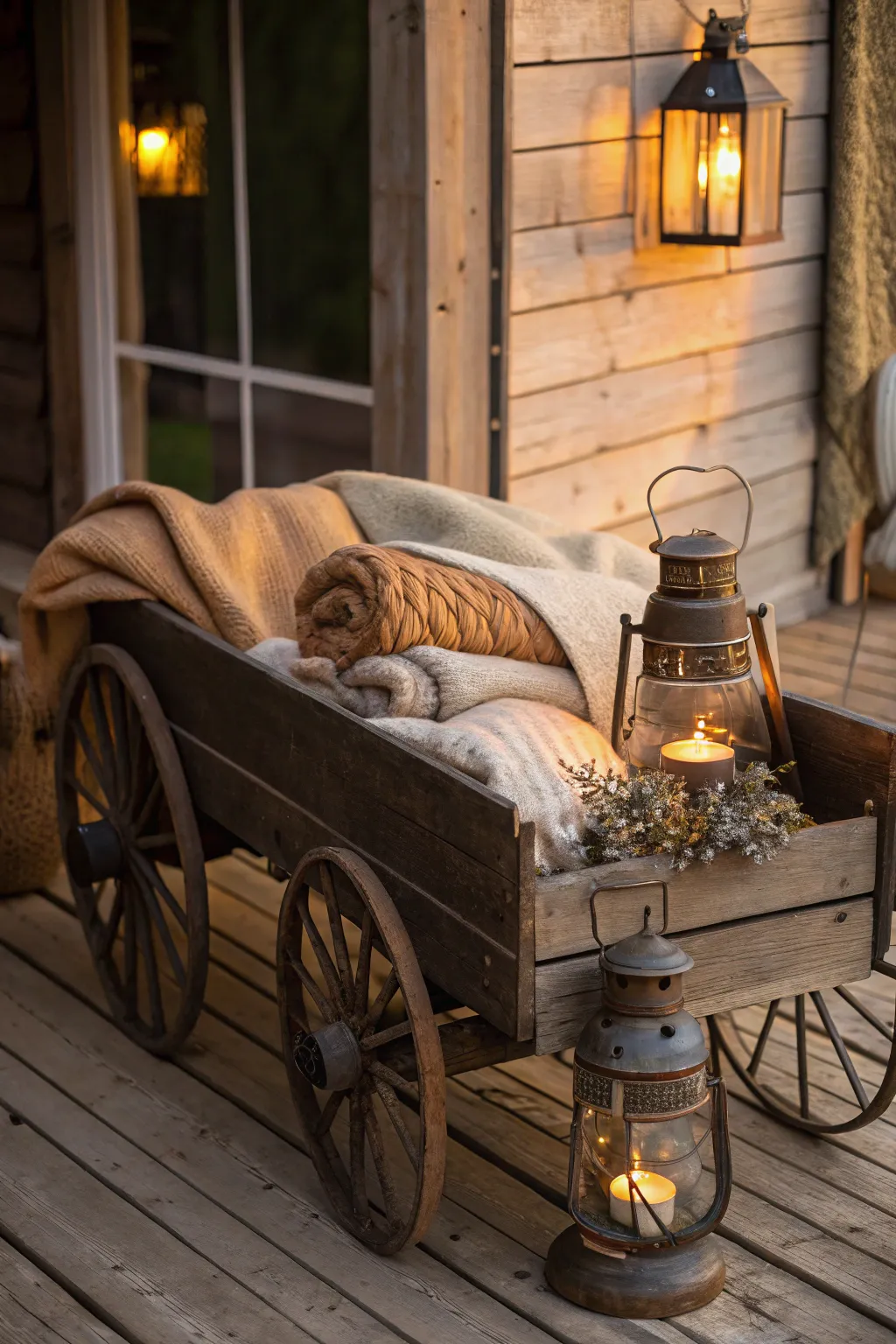 Welcome your guests with rustic charm and cozy warmth.