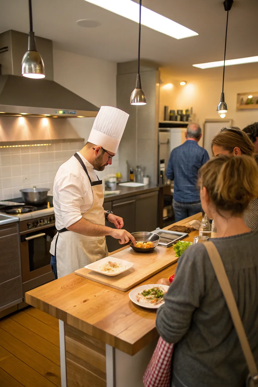 Interactive cooking demos that highlight the heart of the home.