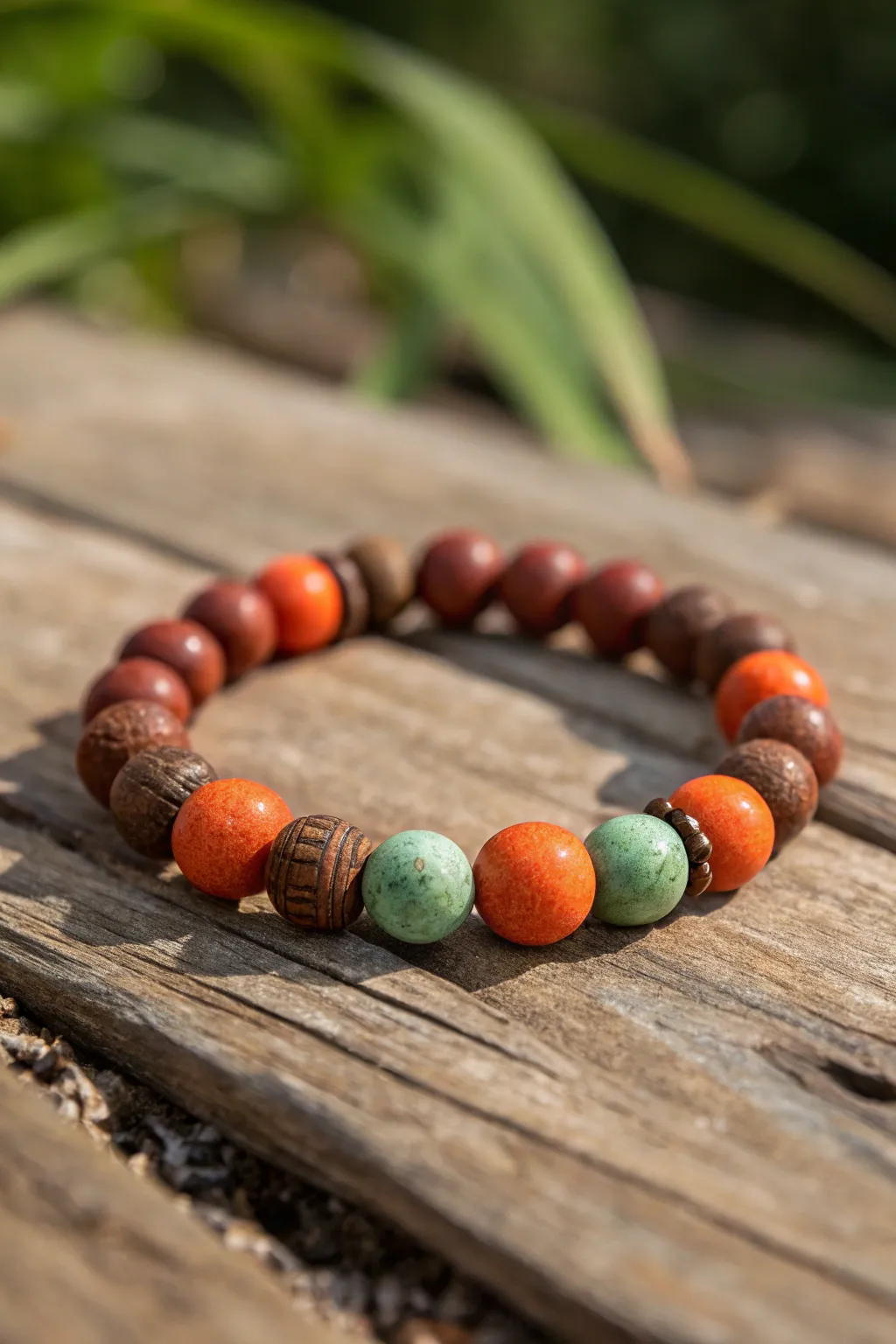 Embrace the essence of nature with our layered earth tone bracelet, a perfect blend of style and simplicity.