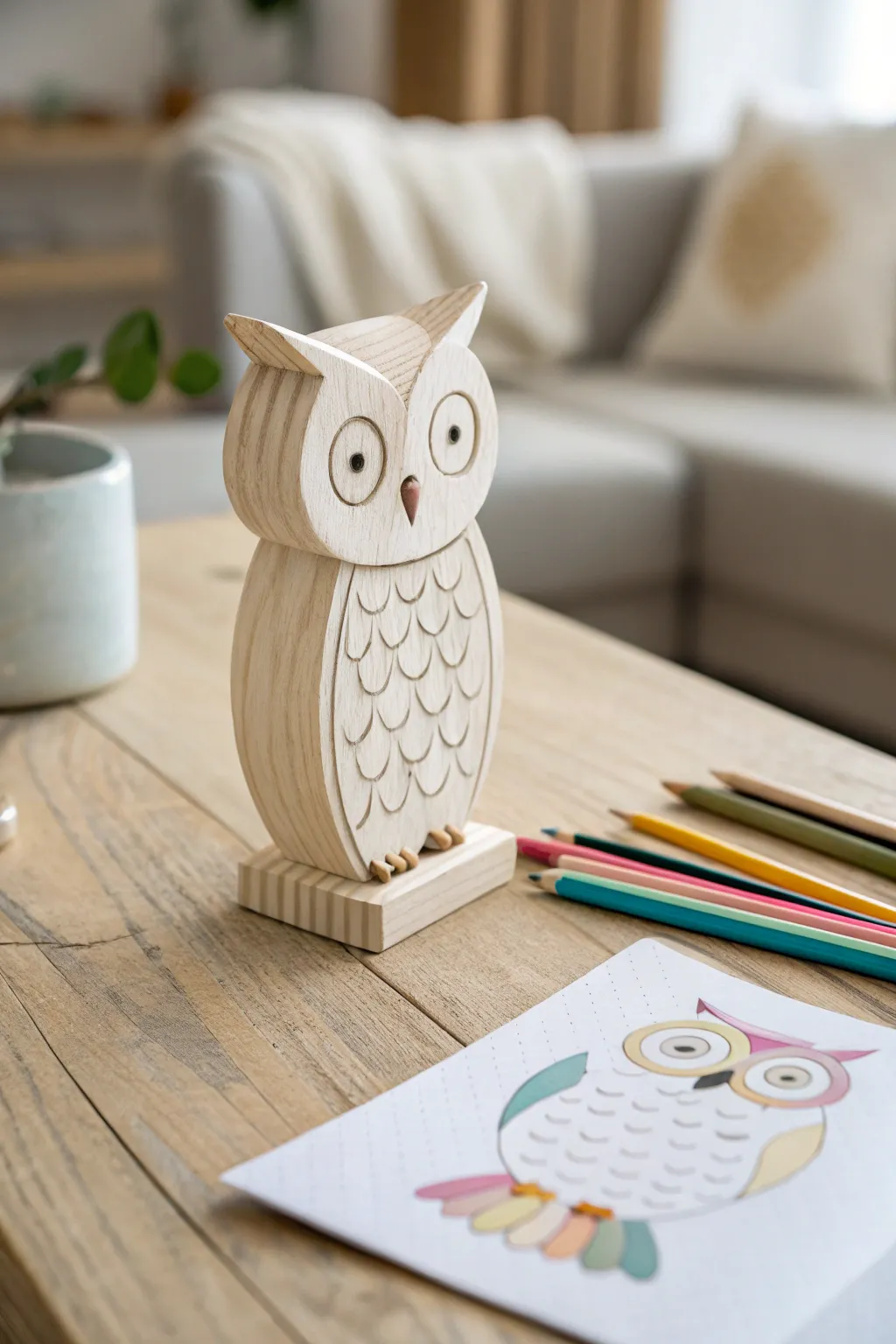 Spark creativity with simple and charming owl designs perfect for a delightful coloring experience with kids.