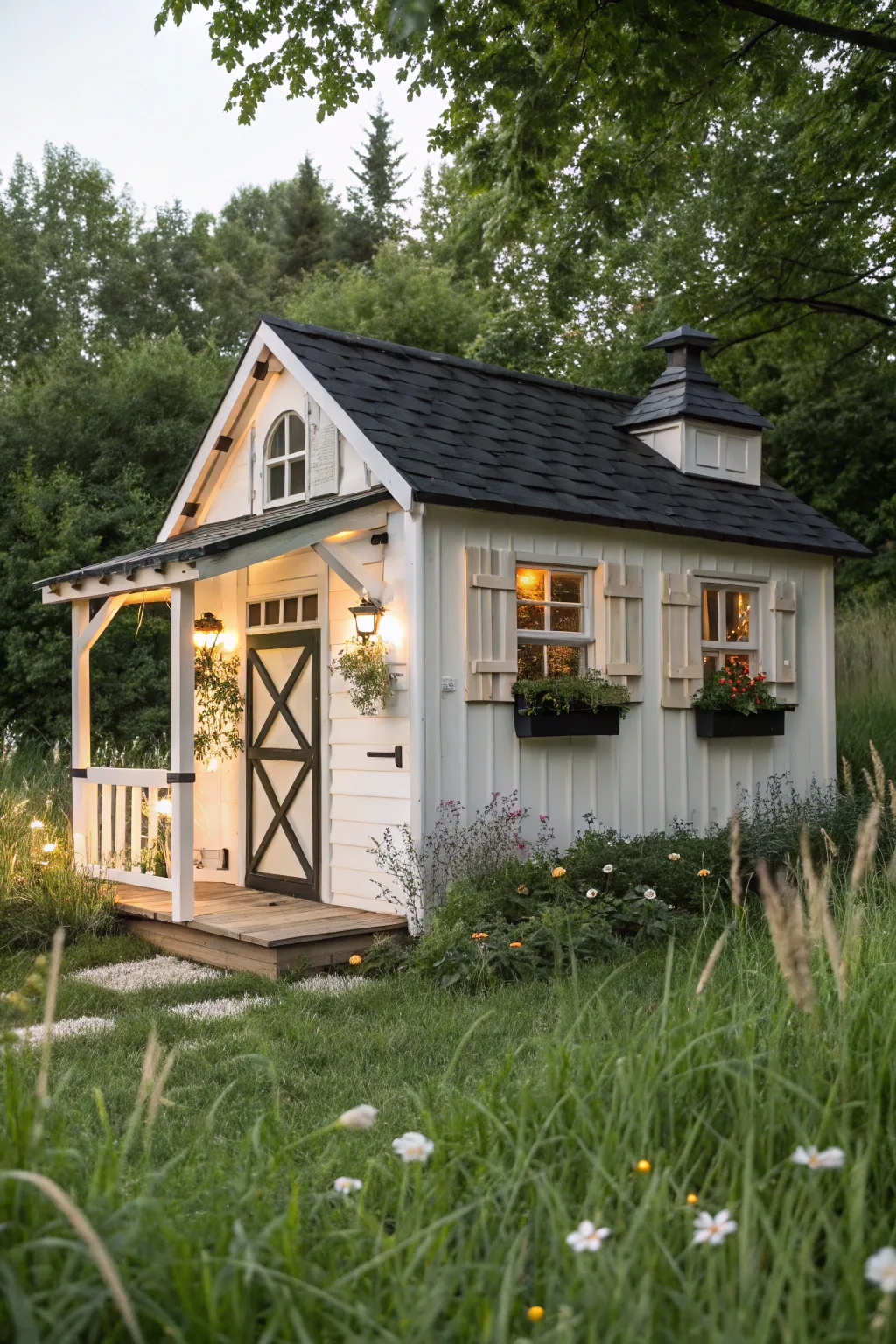 Transform playtime into a chic escape with this stunning mini farmhouse design.