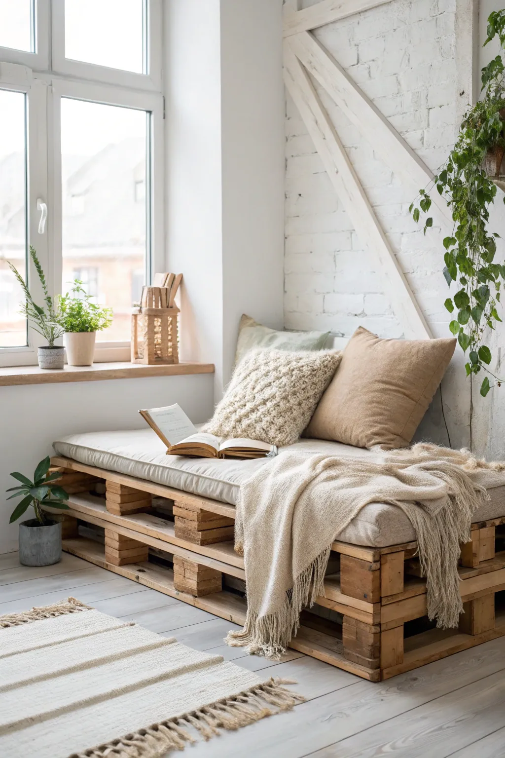 Transform pallets into your personal sanctuary where stories come to life.