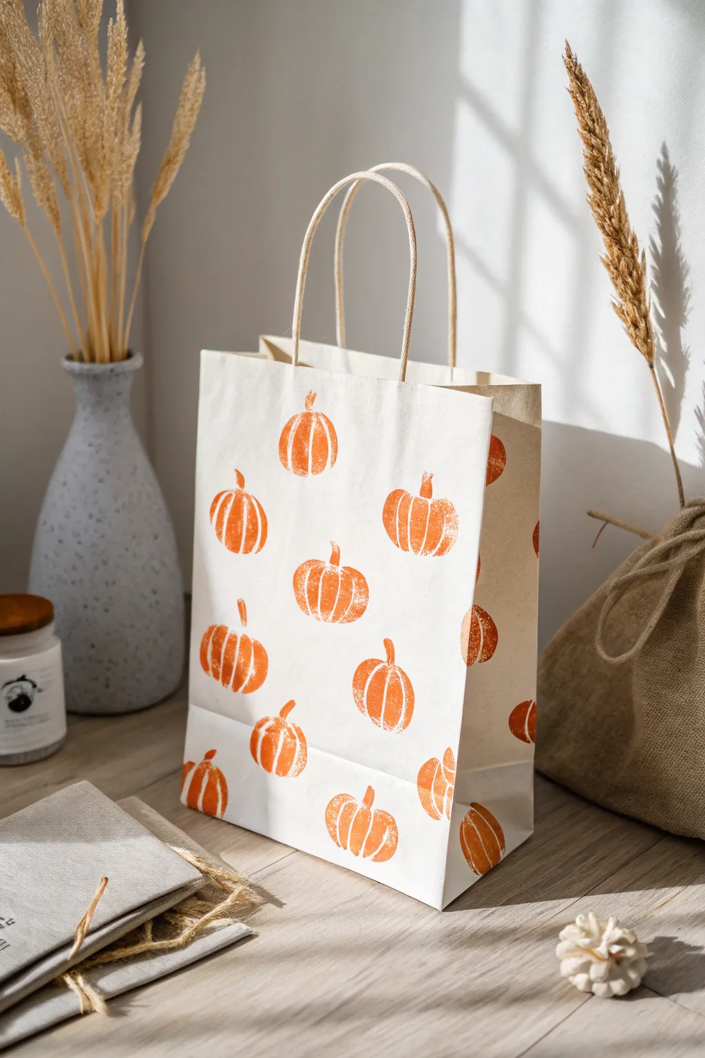 Create lasting memories with charming Pumpkin Handprint Bags — a delightful blend of creativity and simplicity!