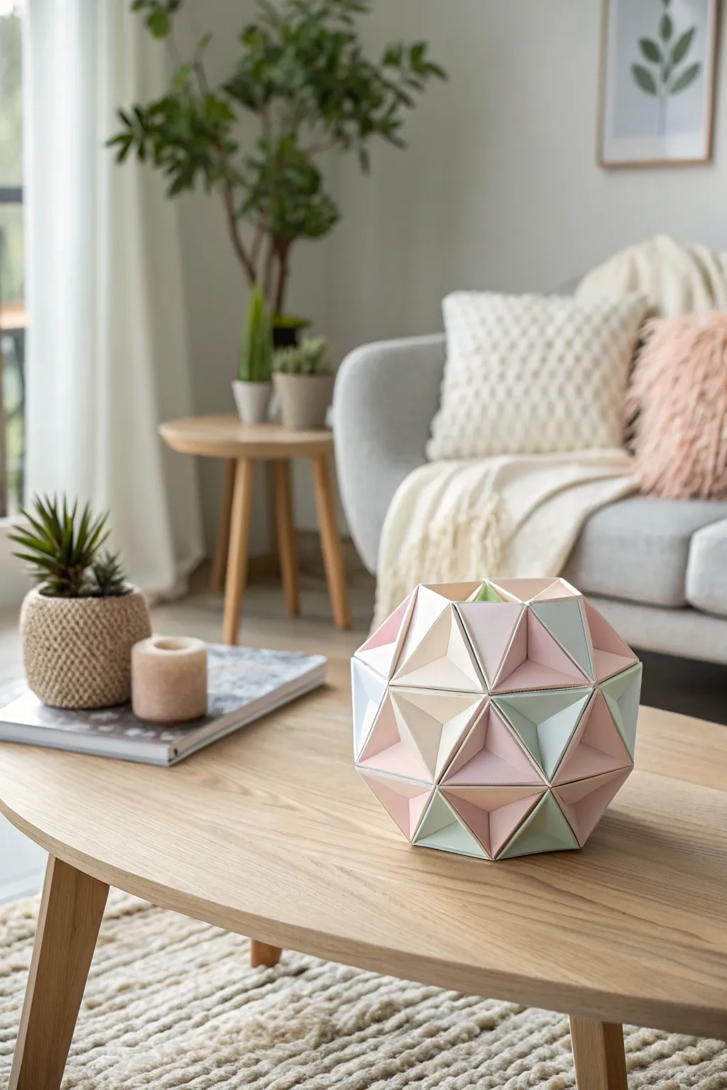 Elevate your decor with the elegance of geometric paper art. Perfect for a minimalist touch with a boho twist.