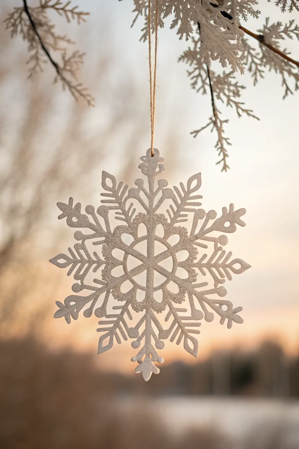Transform your winter decor with the delicate beauty of crafted doily snowflakes.