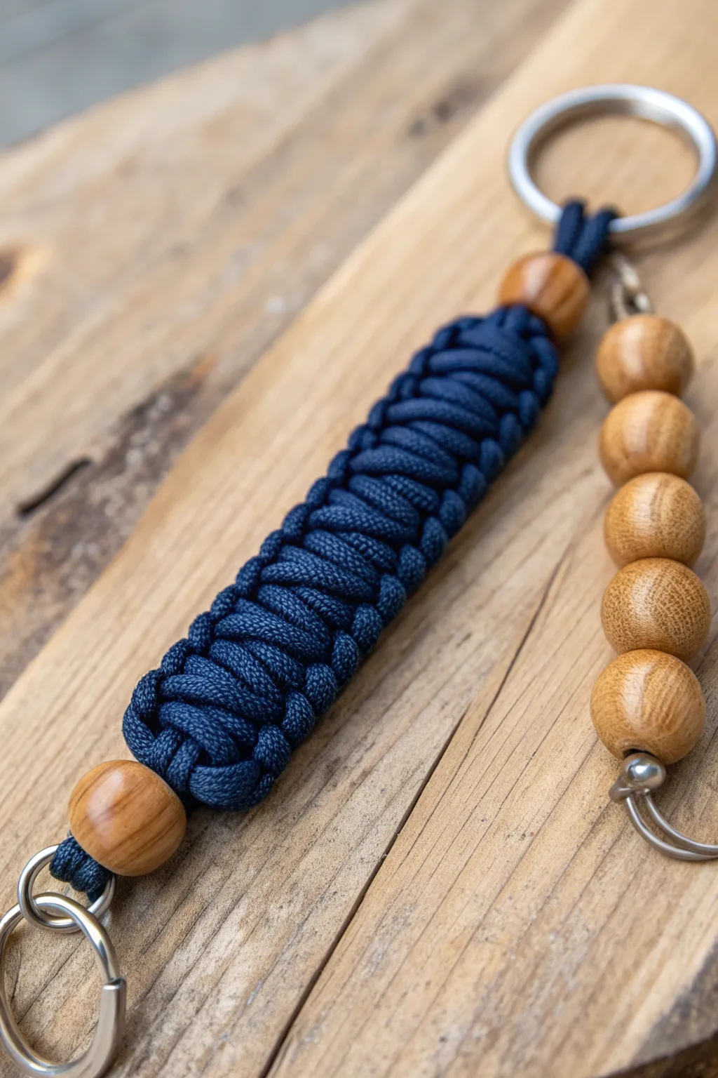 Elevate your everyday carry with this elegant paracord keychain, where artistry meets function.