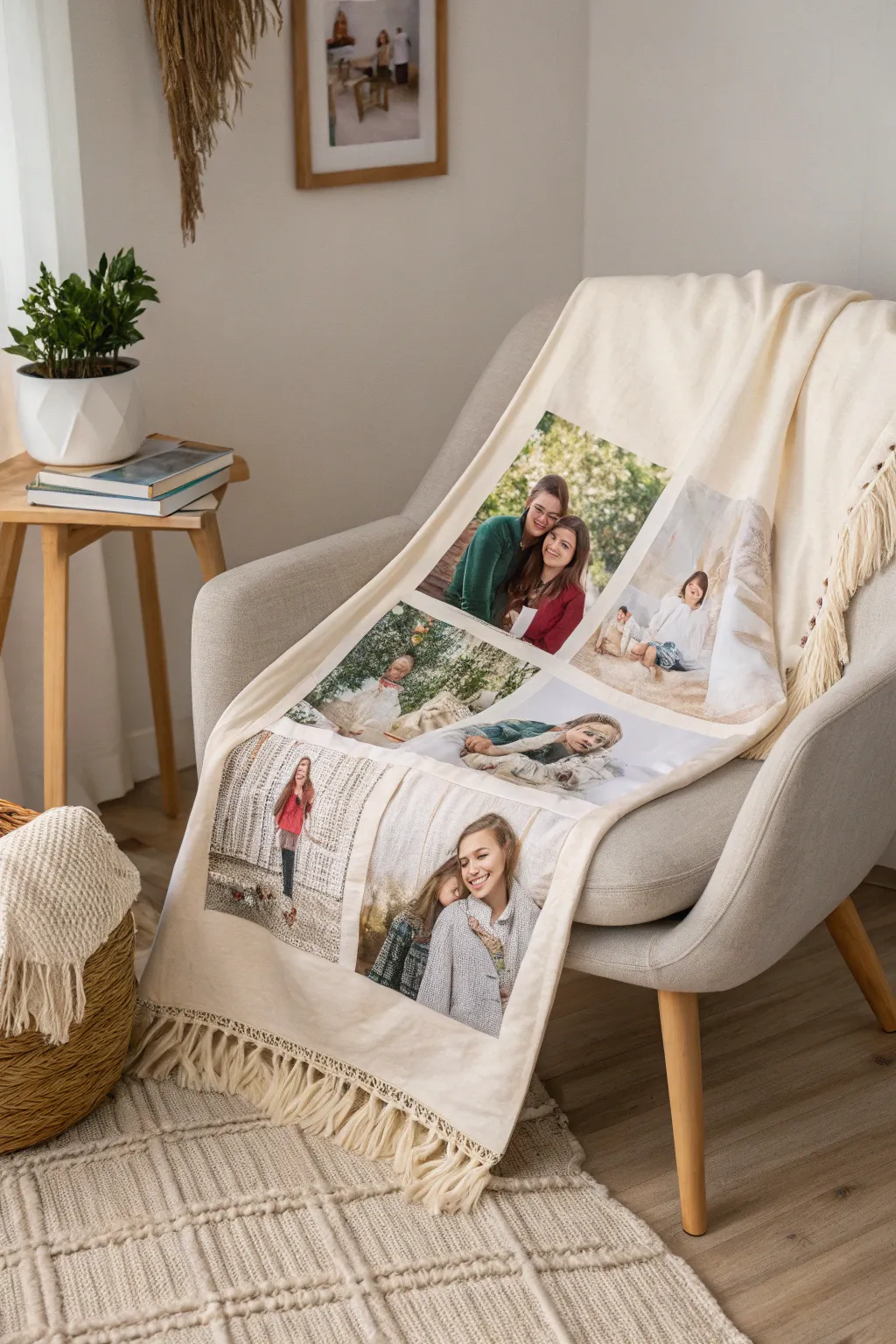 Cuddle in memories: A photo blanket that wraps you in warmth and love.