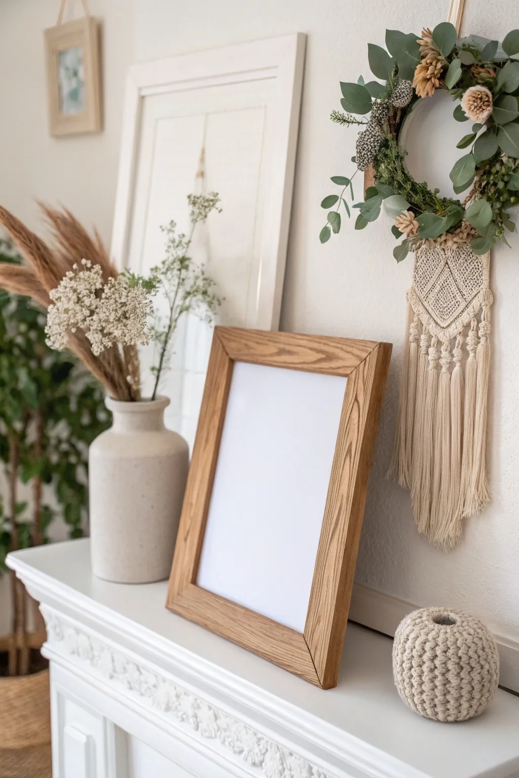 Transform your mantel into a masterpiece with a touch of Scandinavian elegance and boho charm.