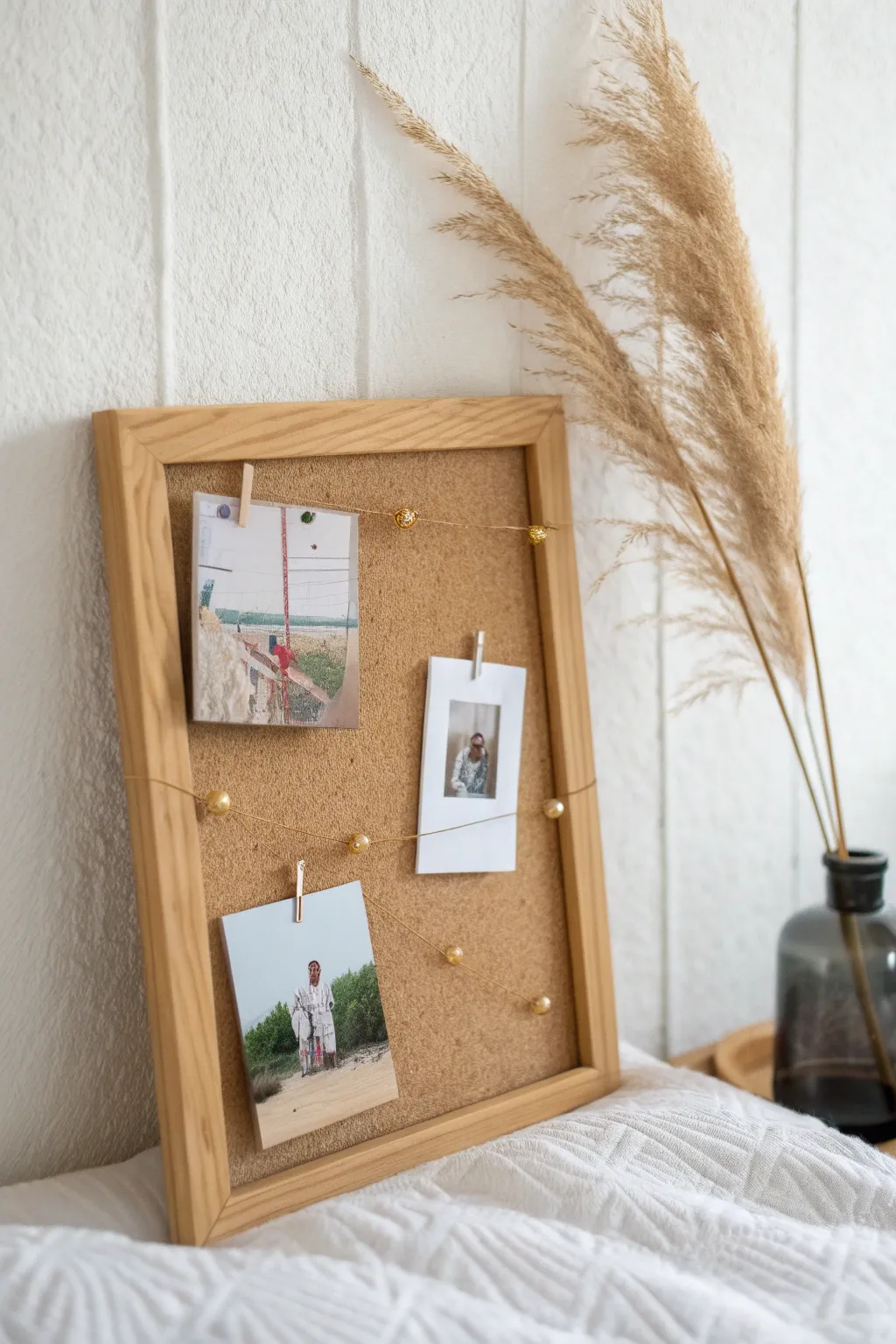 Elevate your space with the simplicity and elegance of a cork board chic frame—where functionality meets natural beauty.