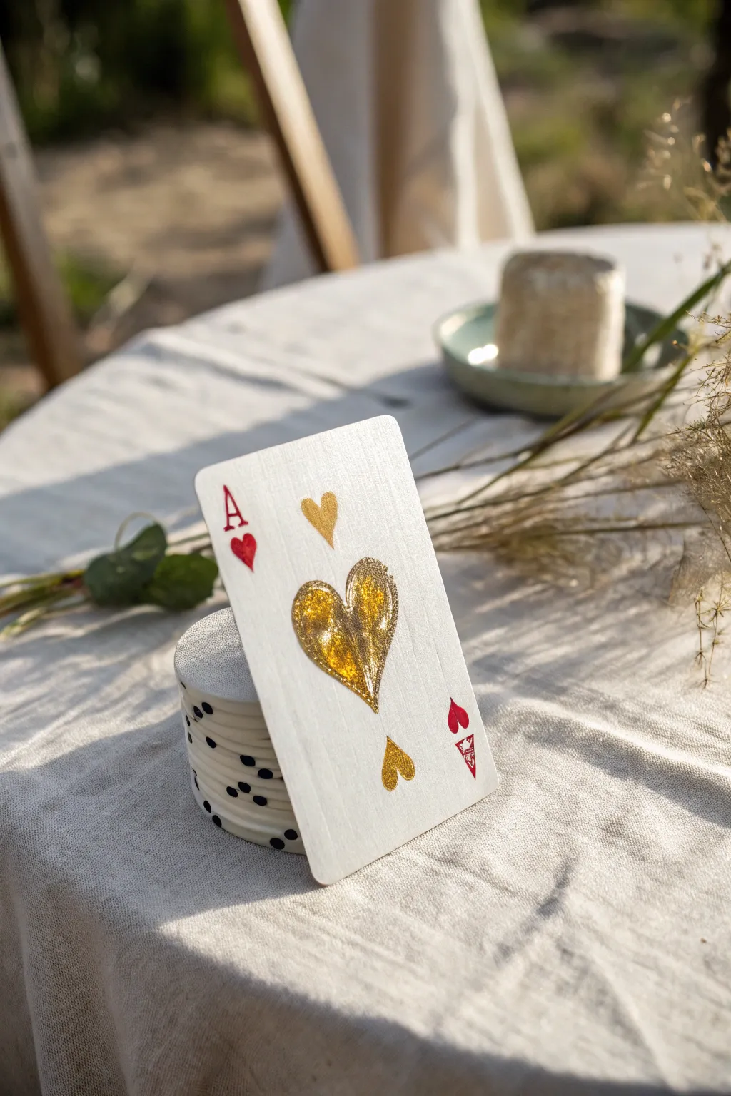 Discover the elegance of traditional card symbols reinvented with a touch of modern artistry.
