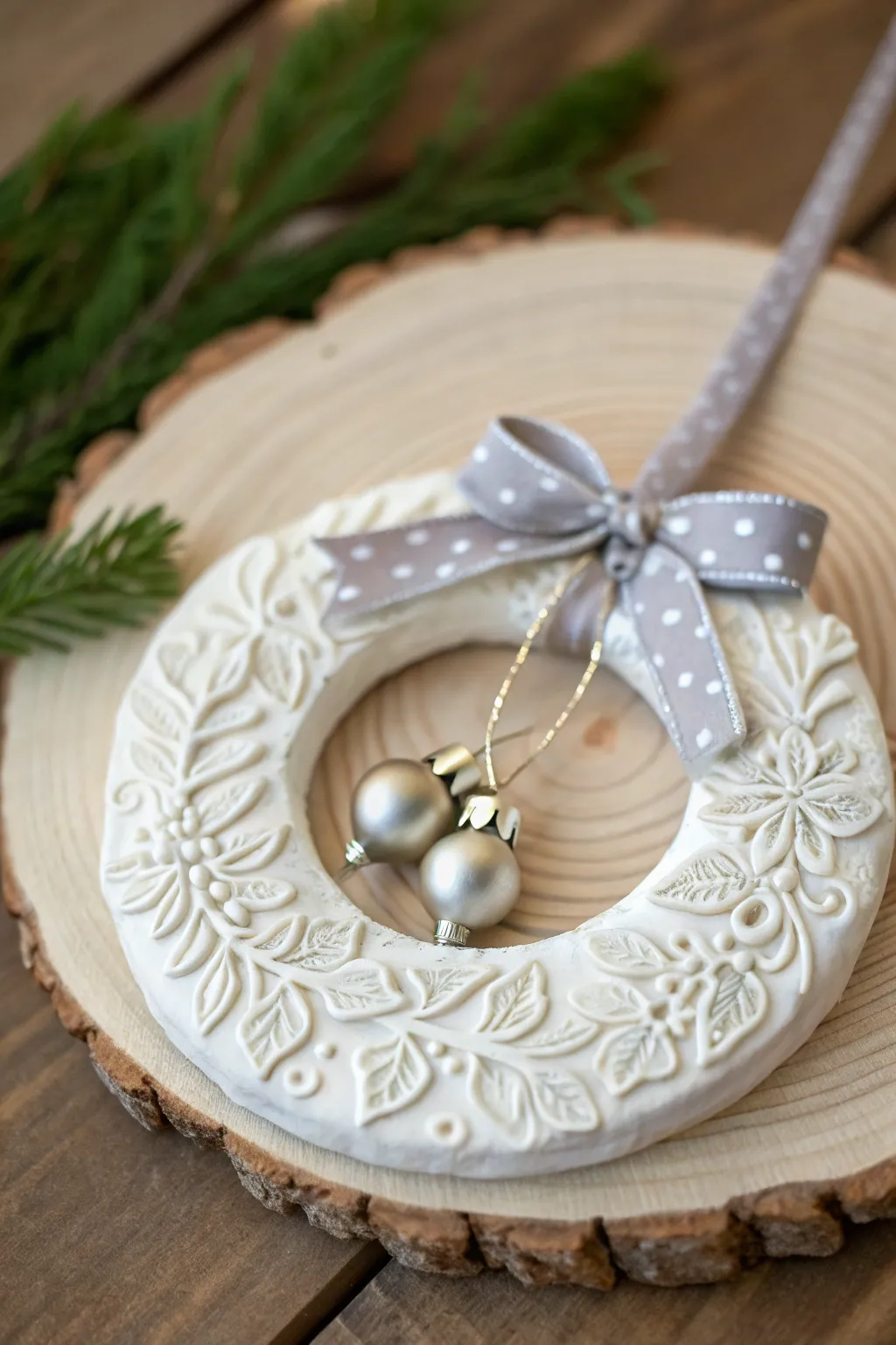 Embrace festive simplicity with handcrafted polymer clay wreaths, blending Scandinavian minimalism and Boho charm.