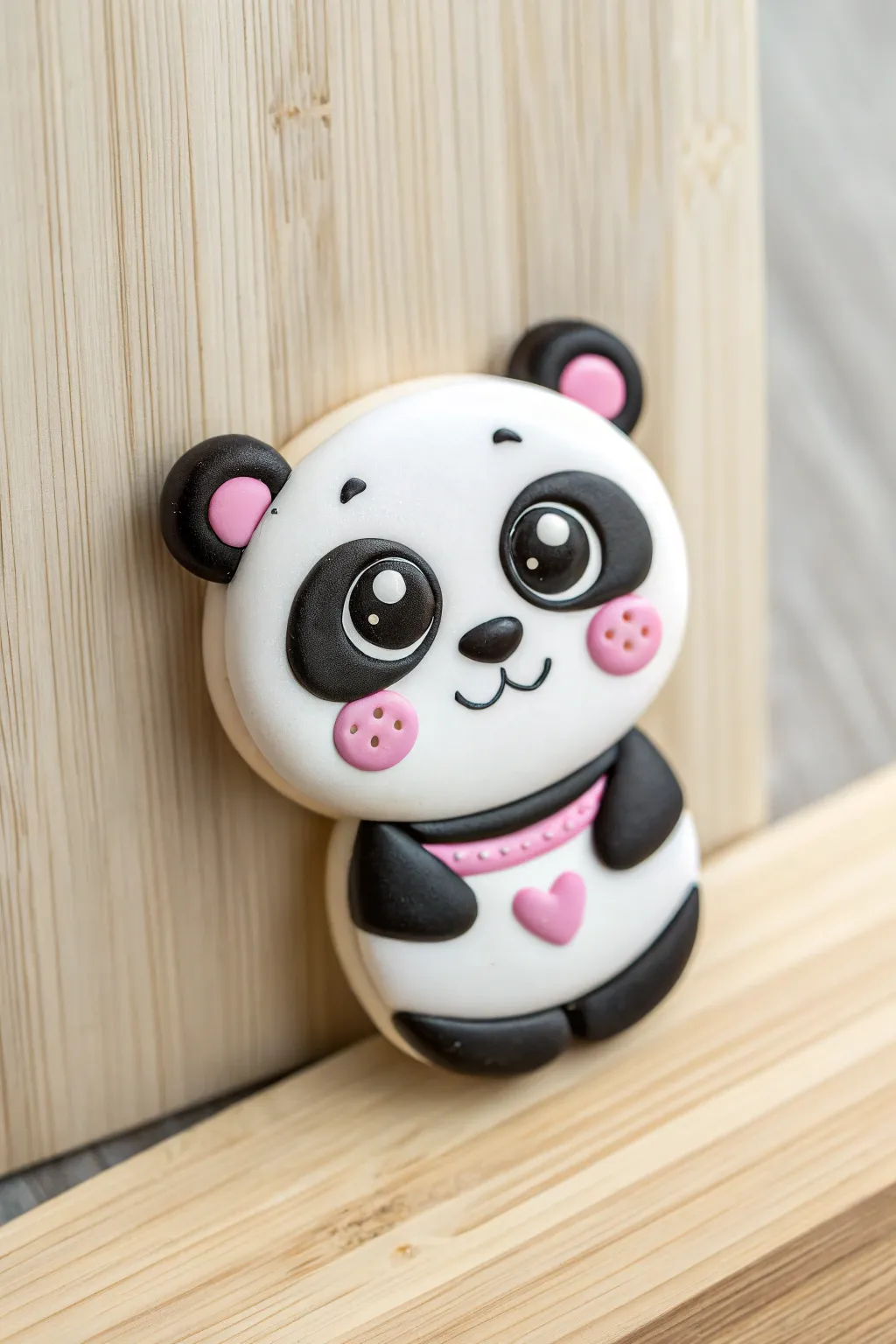 Add a touch of whimsy to your kitchen with this charming panda magnet, where Scandinavian simplicity meets playful design.