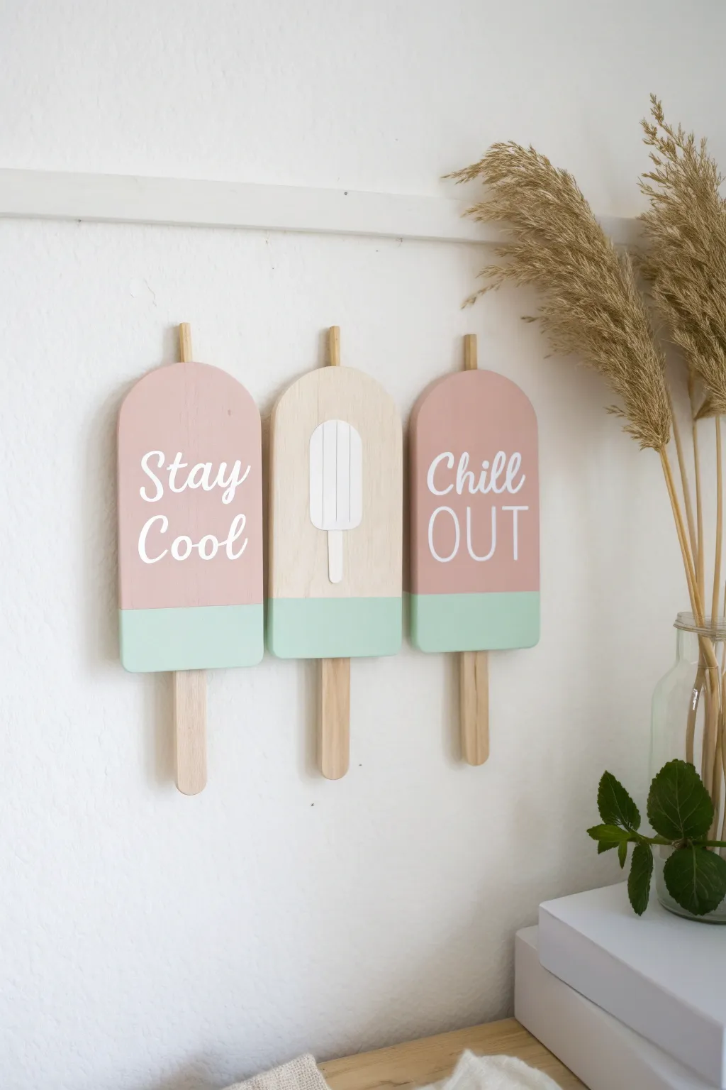 Spread positivity with these charming, handcrafted popsicle messages!