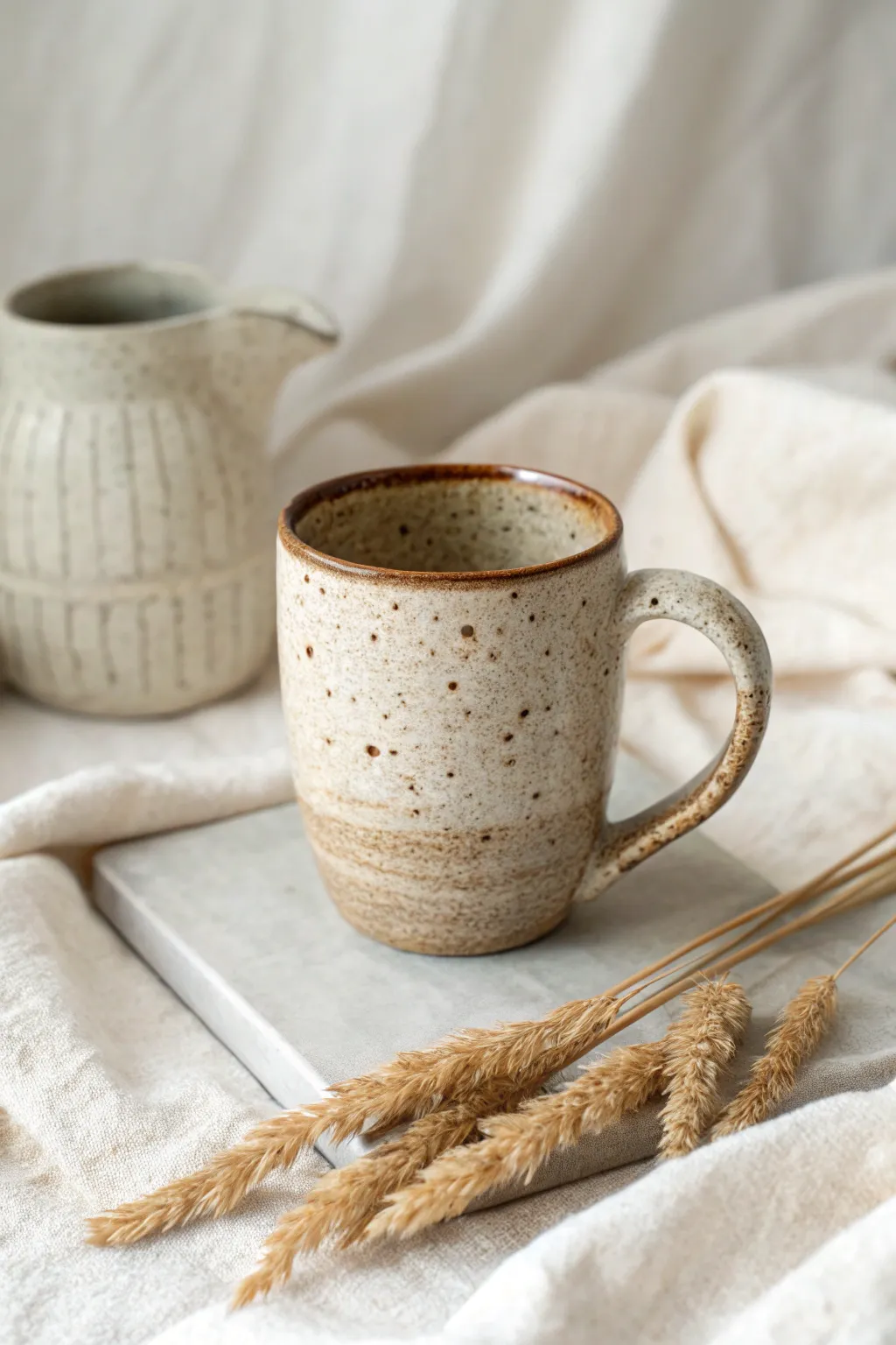 Embrace simplicity and rustic charm with handcrafted pottery.