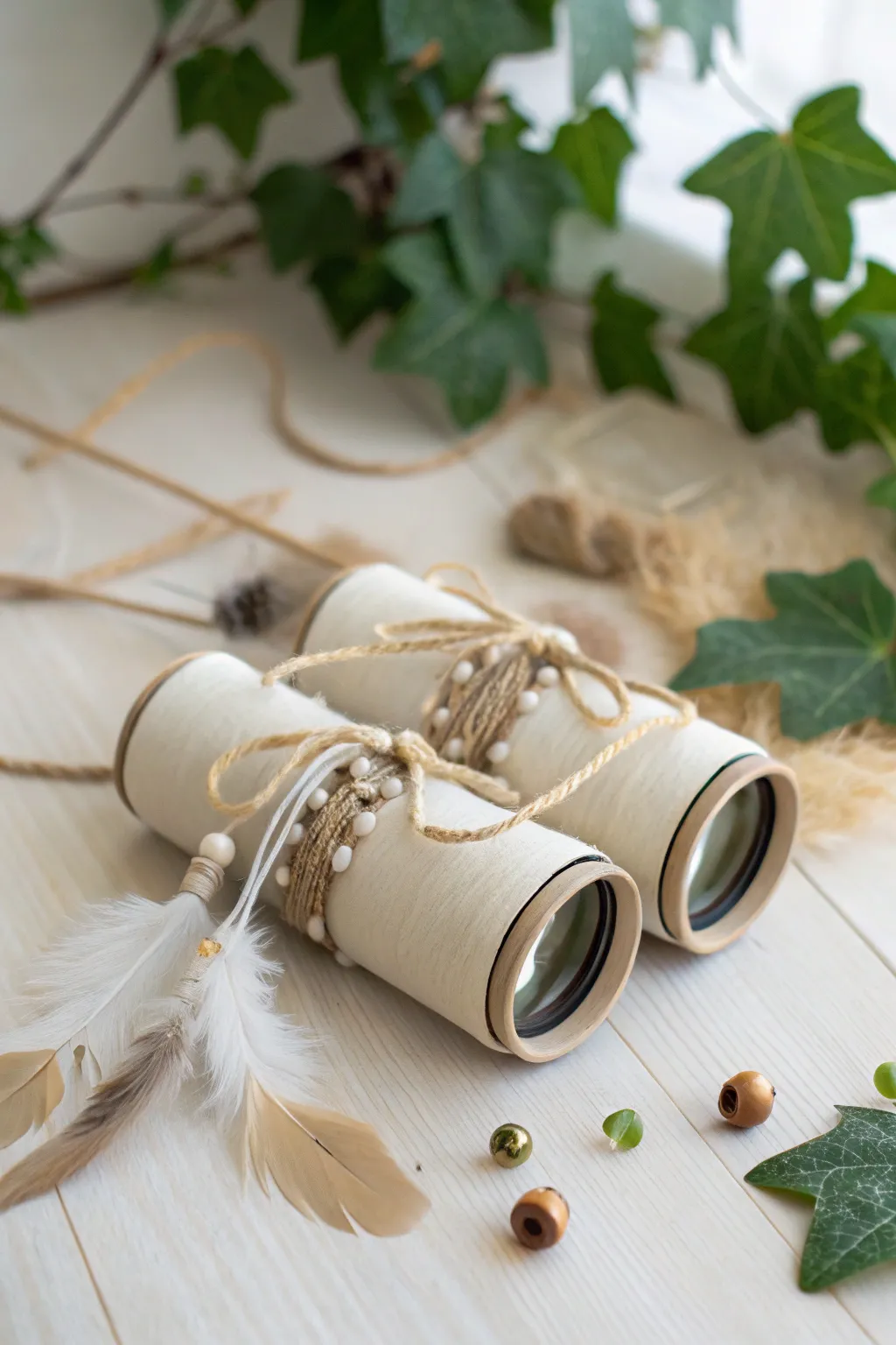 Explore the world through the charm of handcrafted binoculars. A simple, yet beautiful craft that inspires the imagination.