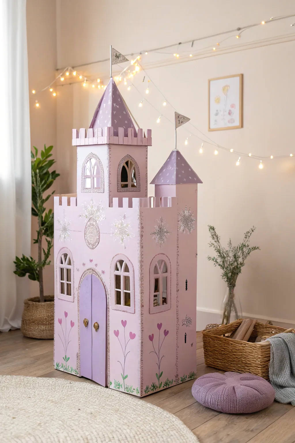 Transform ordinary cardboard into a magical princess castle with creativity and imagination.