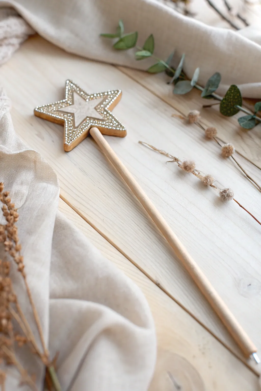 Add a touch of enchantment to your day with this beautifully crafted magic wand, where simplicity meets sparkle!