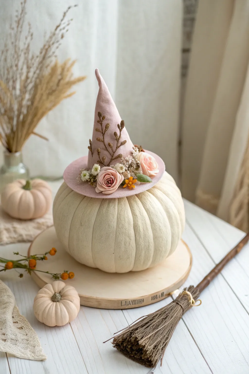 Enchant your autumn decor with a touch of magic—meet the whimsical witchy pumpkin!