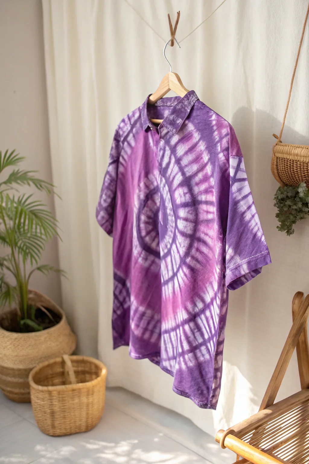 Embrace the allure of purple with these stunning tie-dye creations, each a unique work of art.