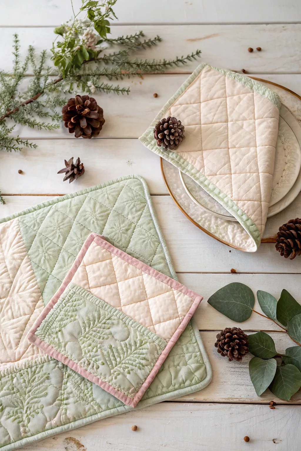Elegant Quilted Gift Sets: Crafted with Love for a Cozy Christmas