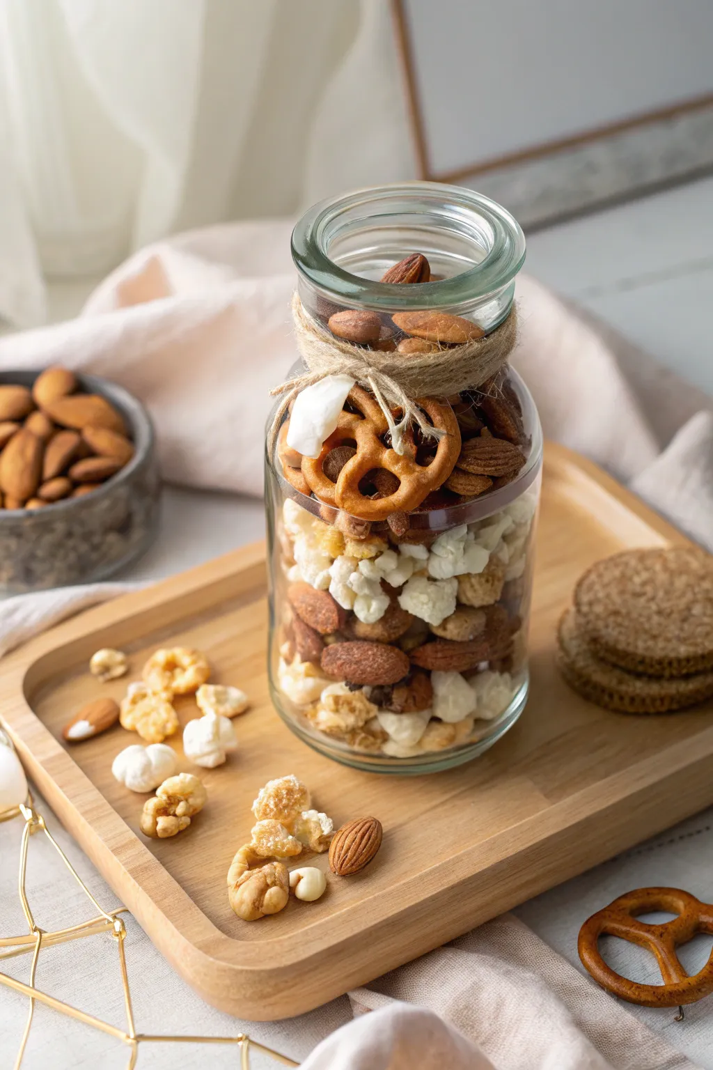 Snack Attack Jar: Elevate your movie night with this effortlessly chic and tasty treat!