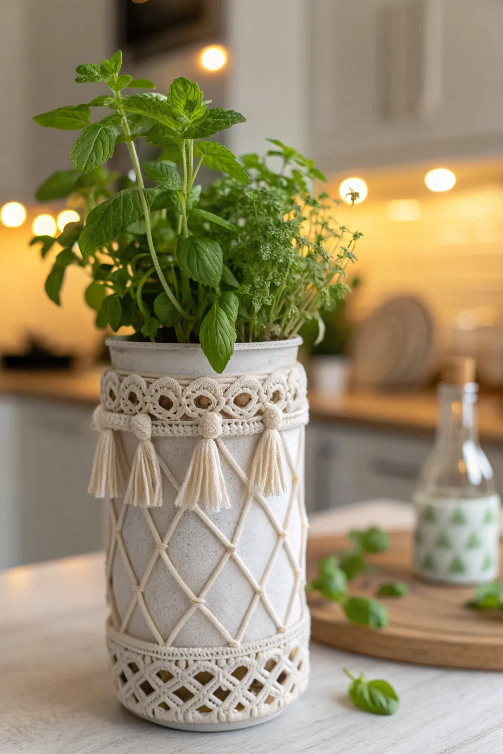 Transform plastic into beauty: DIY herb planters that bring nature into your home with style.