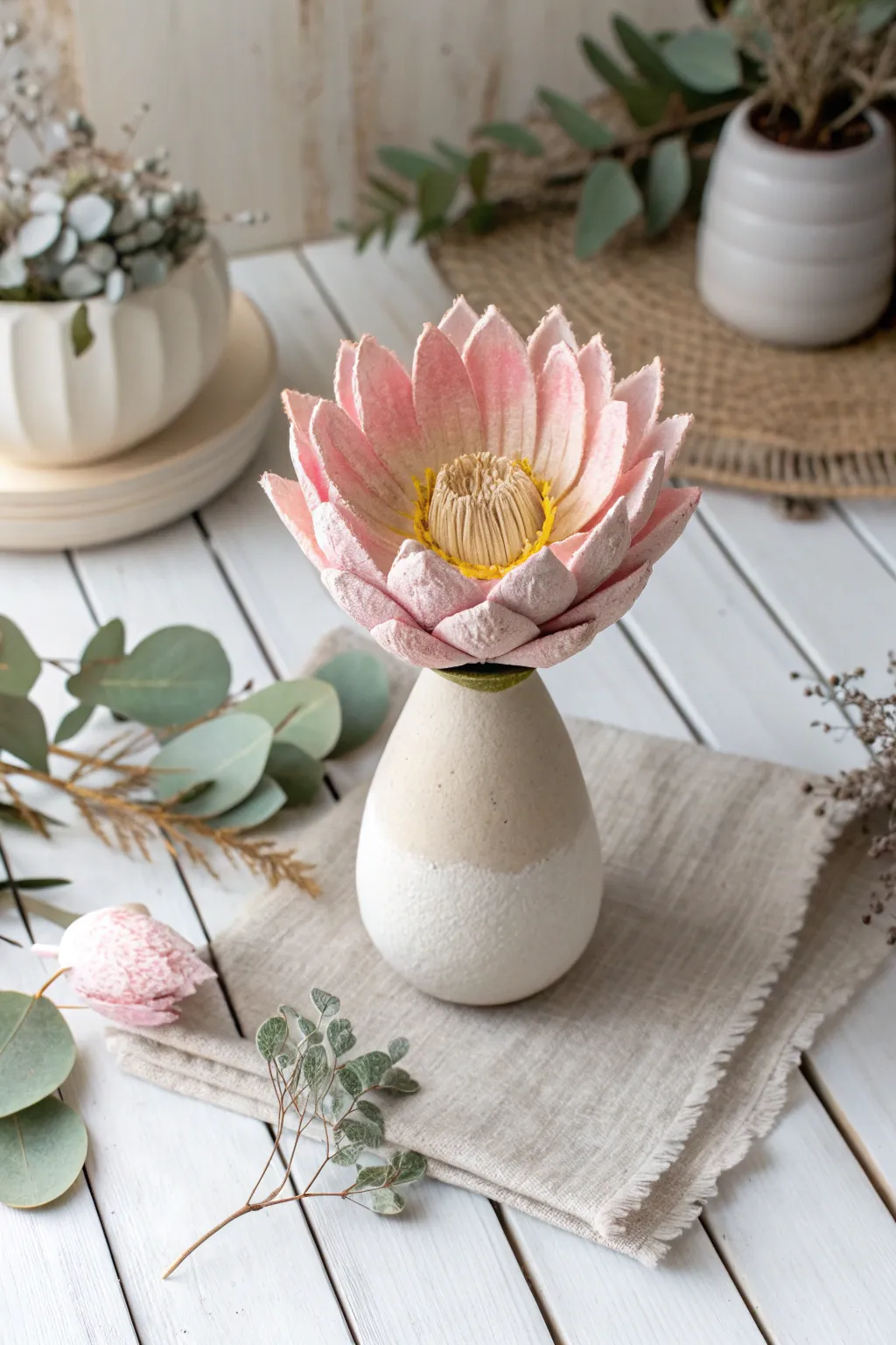 Breathe new life into your space with these charming egg carton blooms. Craftsmanship meets sustainability!