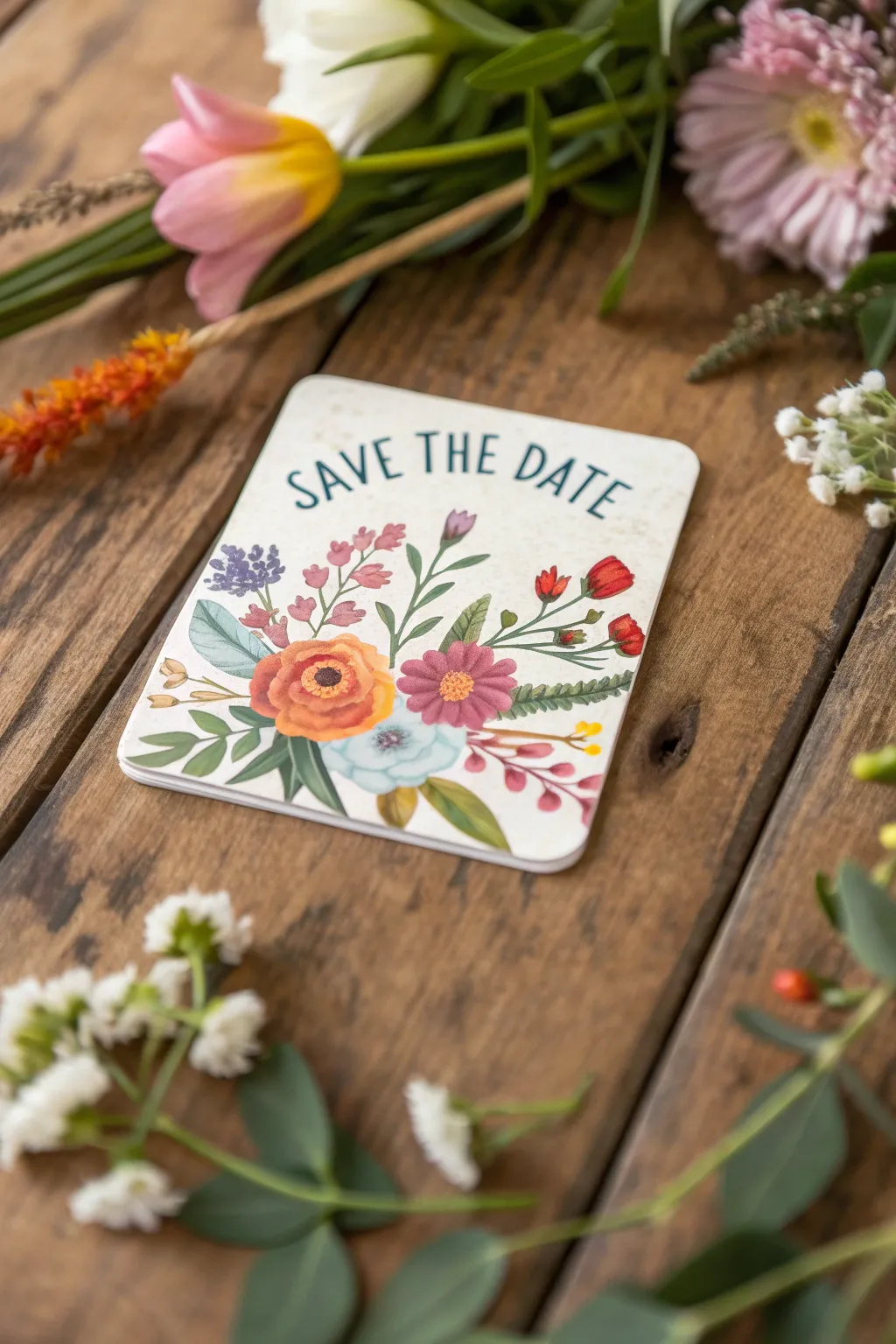 Floral designs bring the beauty of nature to your announcement.