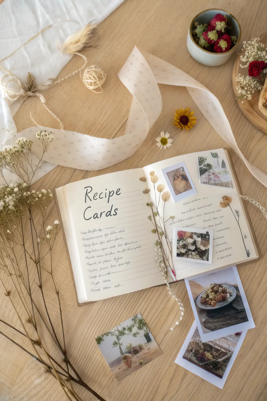 Preserve cherished flavors with a touch of elegance in your scrapbook.