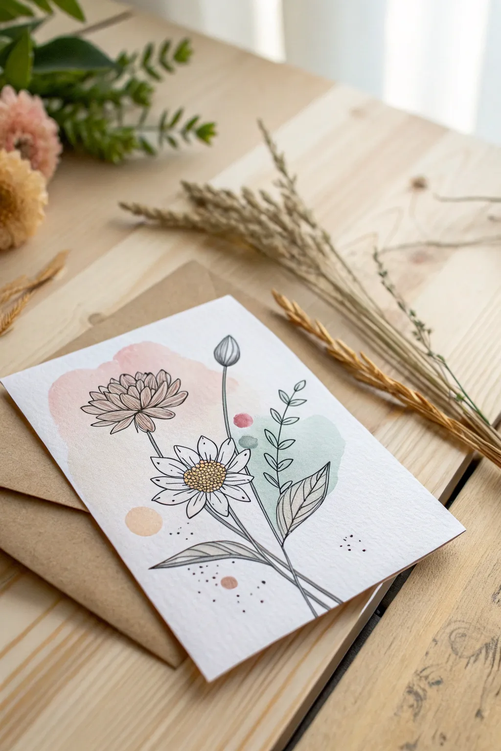 Embrace the beauty of simplicity with floral sketches that speak from the heart.