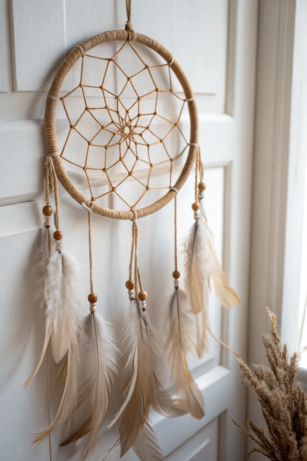 Capture dreams and light with this DIY Seed of Life dreamcatcher—a perfect blend of minimalist elegance and boho charm.