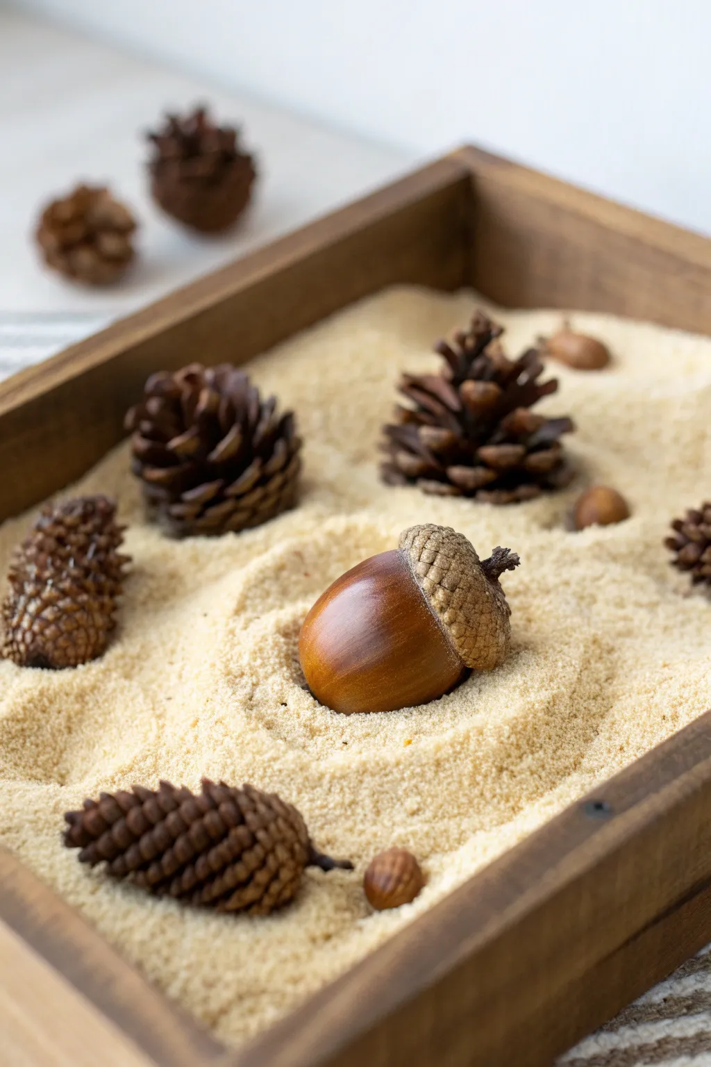 Discover the beauty in simplicity with an autumn acorn treasure hunt.