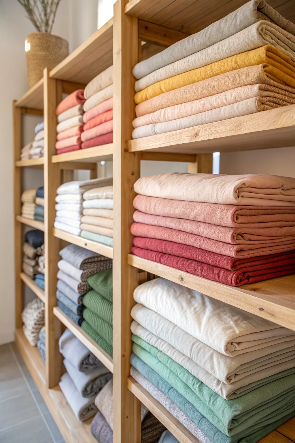 Transform your craft room into a vibrant masterpiece with a fabric wall, where creativity meets natural beauty.